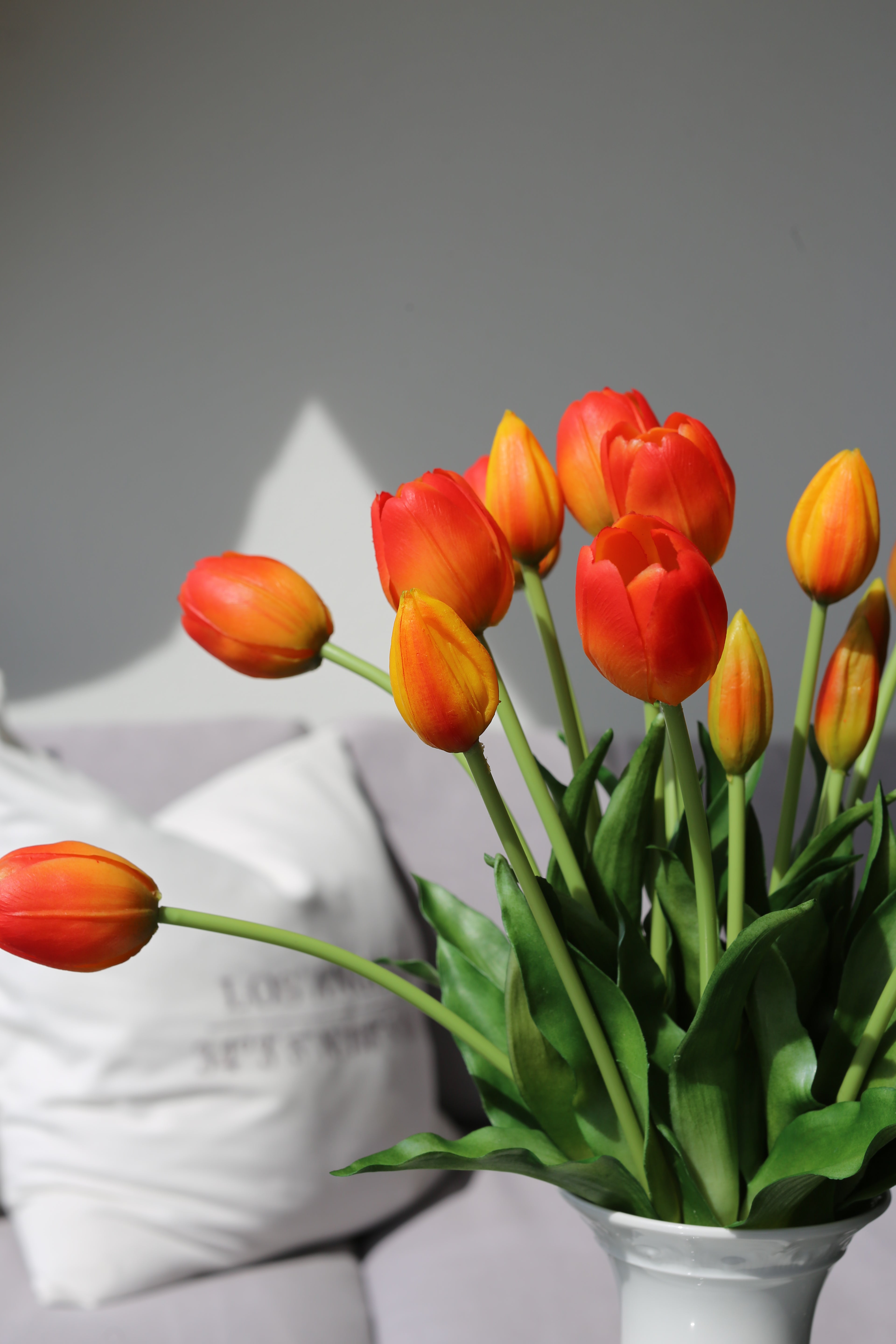 Bouquet de tulipes oranges