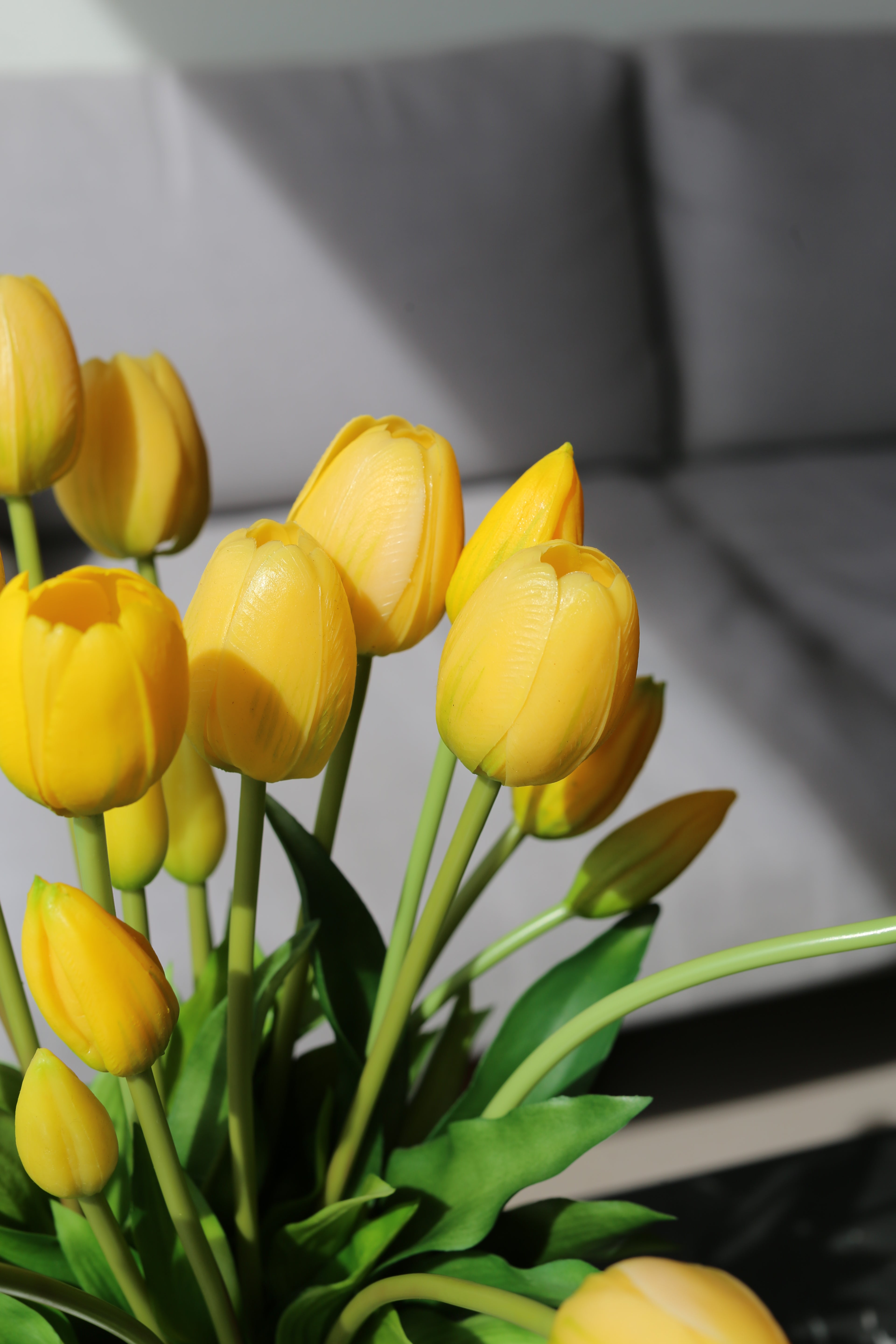 Bouquet de tulipes jaunes