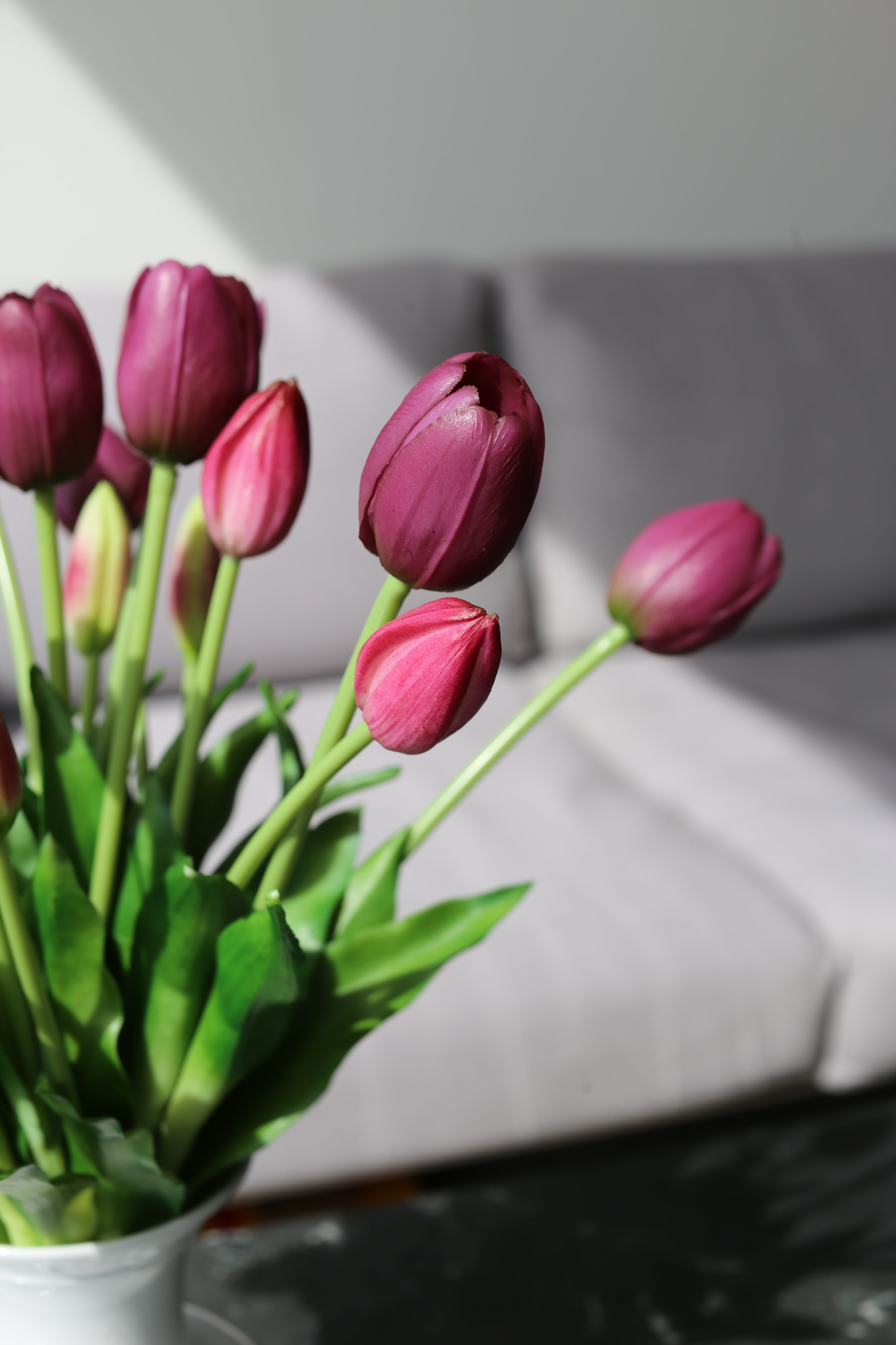 Burgundy Tulip Bouquet