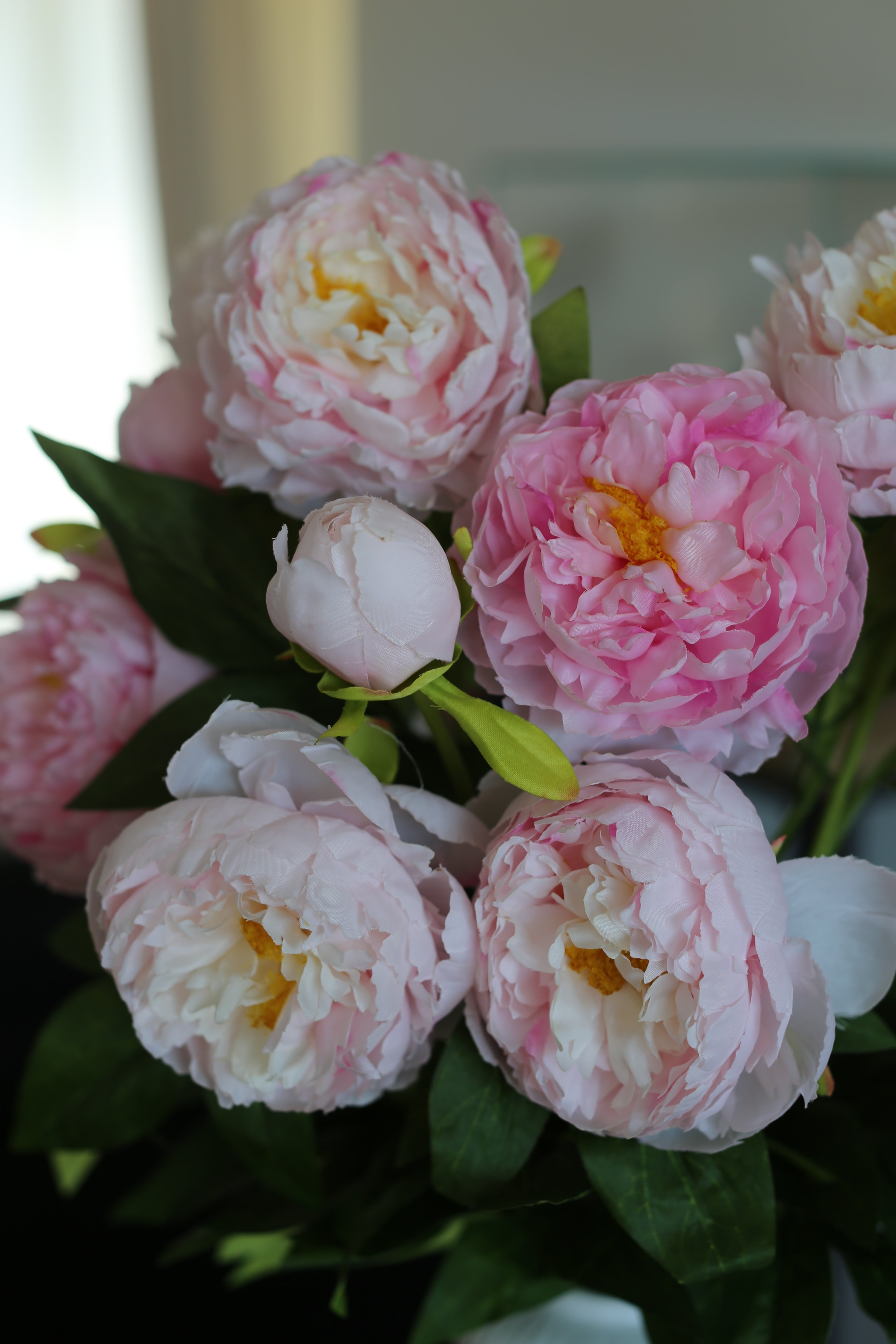 Bouquet de pivoines roses