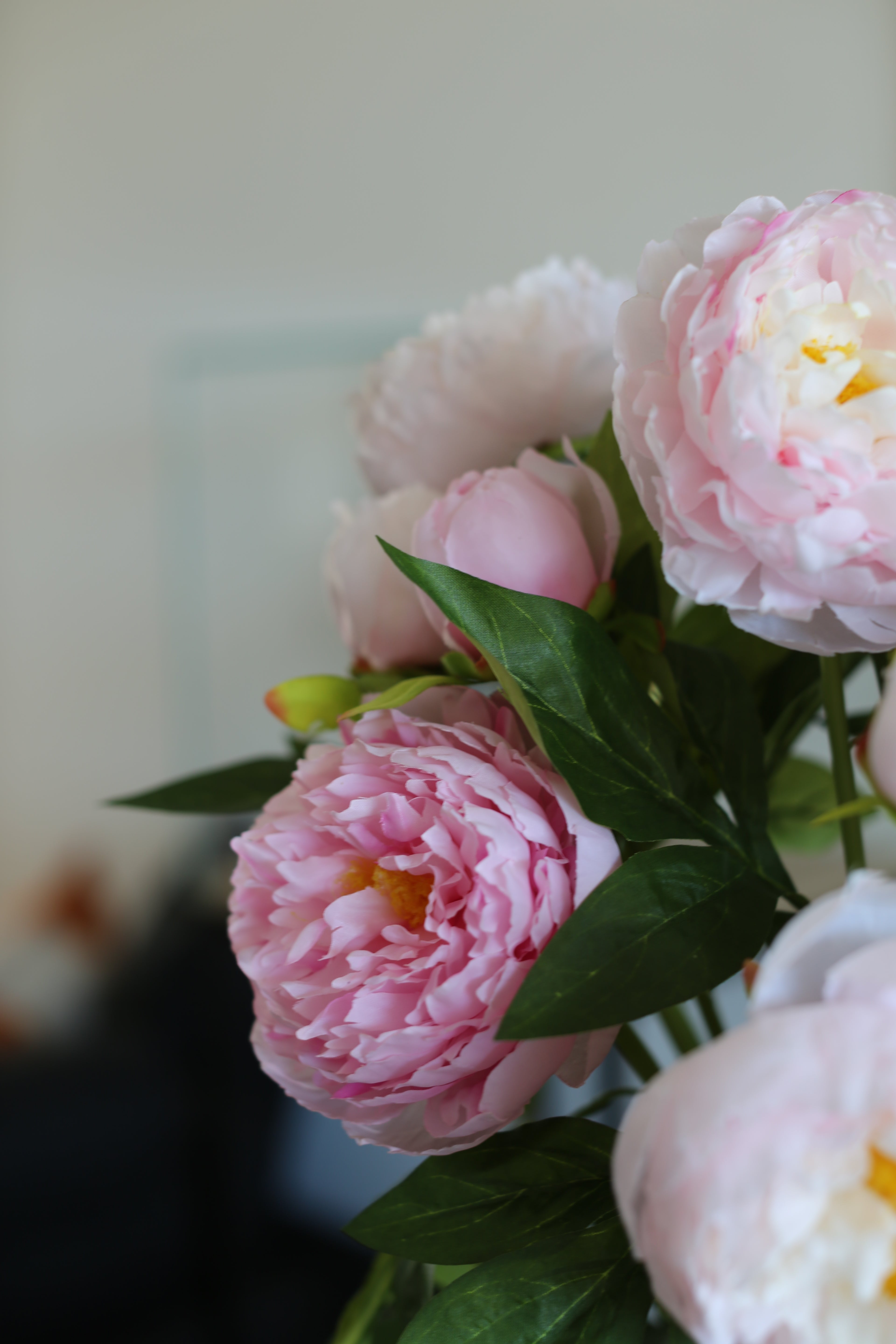 Bouquet de pivoines roses