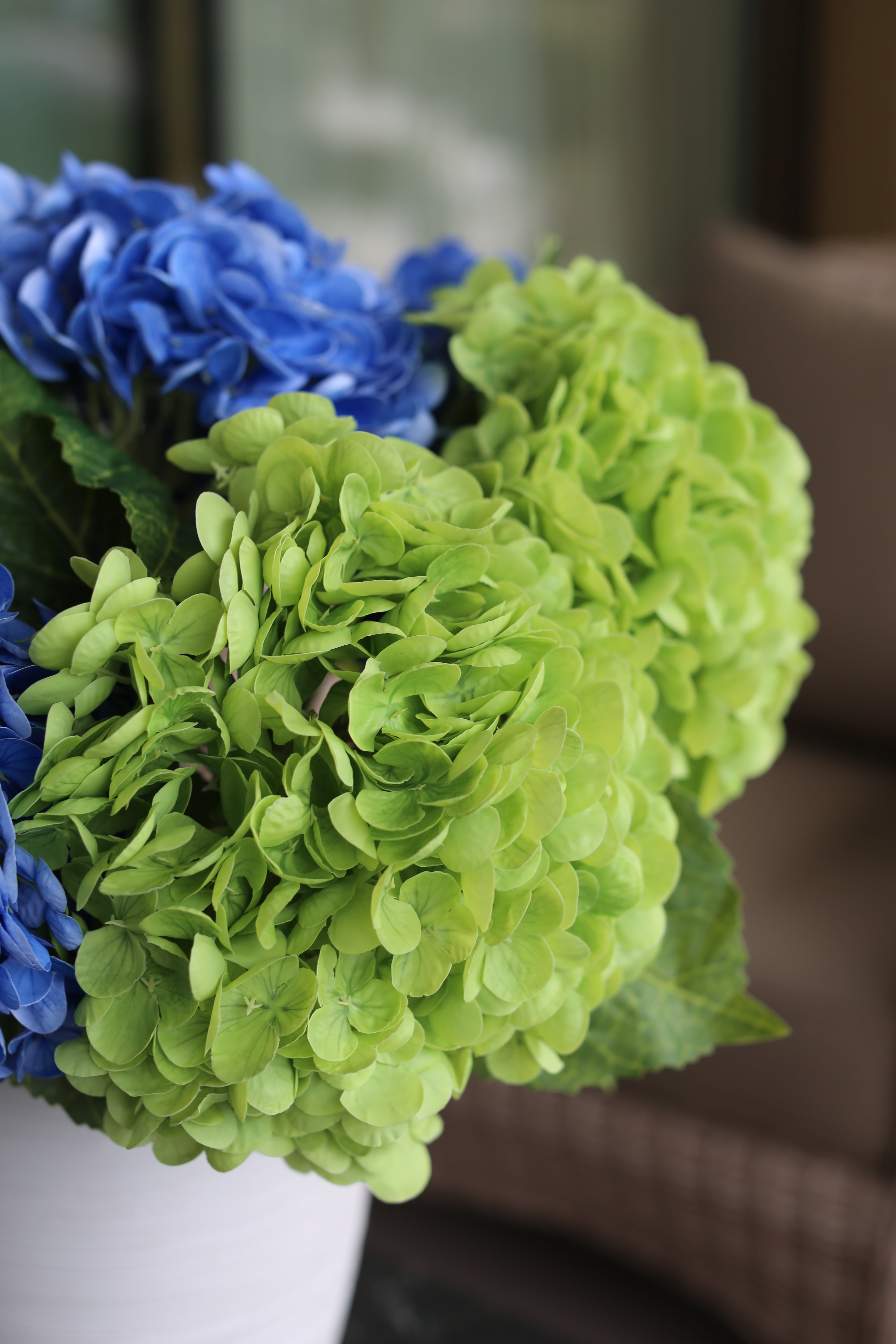 Blue & Green Hydrangea Bouquet